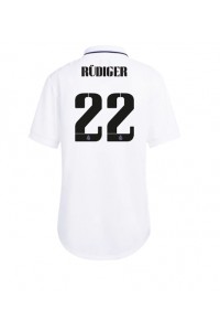 Real Madrid Antonio Rudiger #22 Fotballdrakt Hjemme Klær Dame 2022-23 Korte ermer